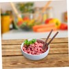 BIUDECO Wooden Mixing Stir Stick Dumpling Filling Spoon Set Cook