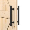 SMARTSTANDARD 12'' Push Pull Sliding Barn Door Handle, Double-Sided Barn
