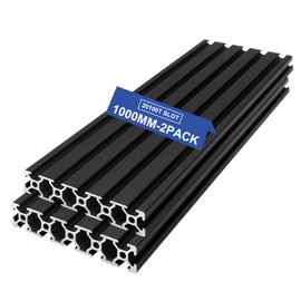 SeekLiny 2PCS T Slot 20100 Aluminum Extrusion European Standard 1000mm(39.3inch) Length Anodized Extruded Aluminum for CNC DIY 9D Printer and Industrial Bracket Making