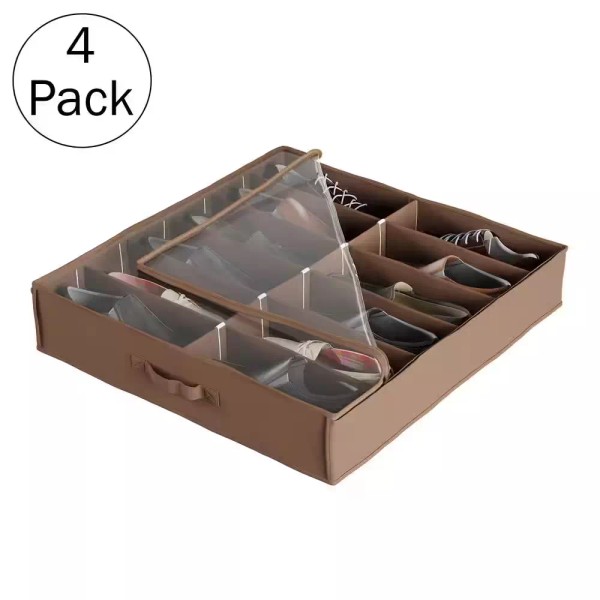 27 In. X 24 In. 12-Pair Clear Plastic Zippered Cover