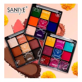 Saniye | Paleta de Sombras "Día de los Muertos" | 9 Tonos Vibrantes