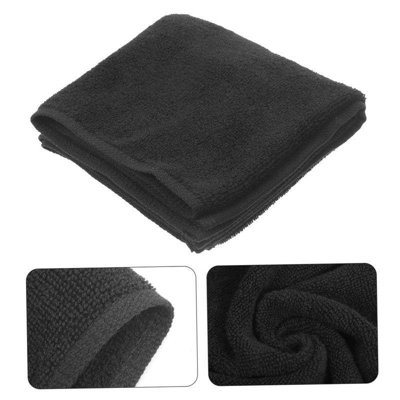 Mikinona 2pcs Salon Quality Hair Towels Fast Drying Black Hair