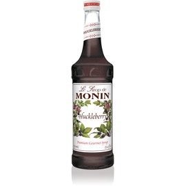 Monin - Huckleberry Syrup, Sweet Blueberry Taste, Fruity Berry Aroma, Great for Mochas, Teas, Lemonades, Sodas, & Cocktails, Gluten-Free, Vegan, Non-GMO (750 ml)