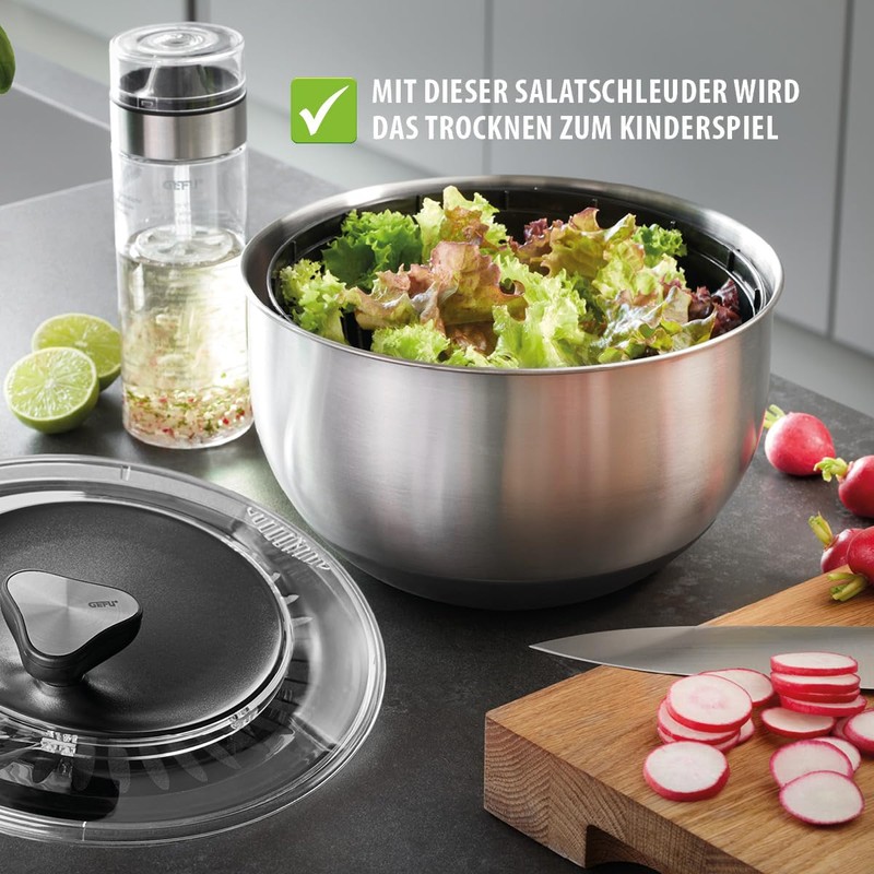 GEFU Crank Drive Salad Spinner 4.5L