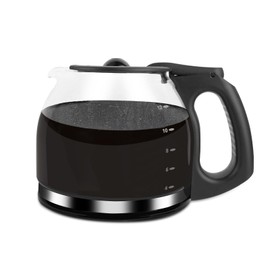 12-Cup Coffee Pot Replacement for Mr. Coffee 12 cup Coffee Maker Pot, Coffee Carafe Replace PLD12 PLD12-RB Series - Black Handle