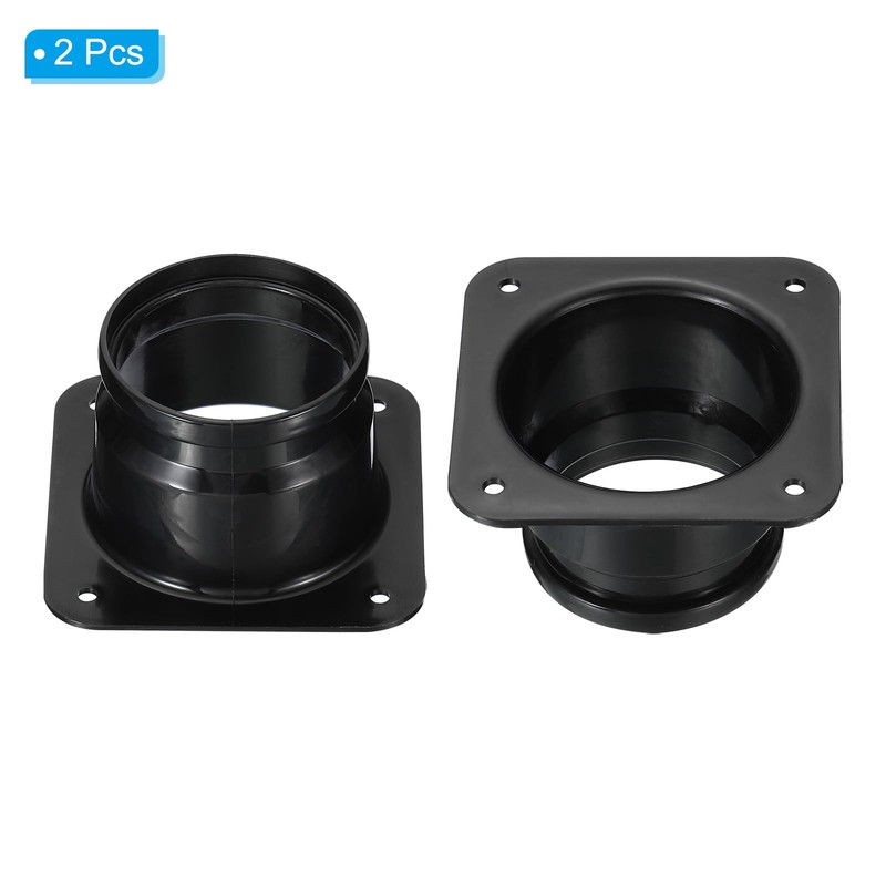 PATIKIL 3" Duct Connector Flange, 2 Pack Dryer Vent Wall