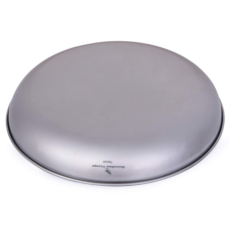 Boundless Voyage Ultralight Titanium Pan Dish Plate with Carry Mesh