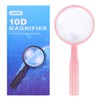 Lakei Magnifying Glass,10X 30X Handheld Reading Magnifying Glass， 75mm Shatter