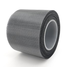 SANKEMU Grey Window Screen Repair Kit 16.5FT 3-Layer Strong Adhesive & Waterproof Tape Fiberglass Covering mesh, Repair for Window Screen and Screen Door tears Holes