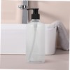 STOBAZA 2Pcs Refillable Pump Lotion Bottle Transparent Shoulder Dispenser for
