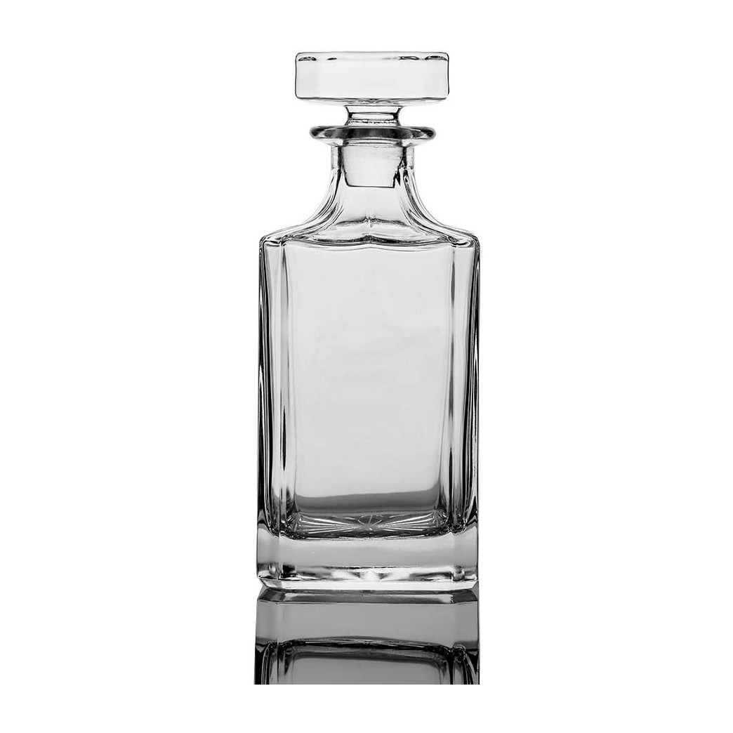 Square 26oz Whiskey Decanter with Glass StopperâLead Free