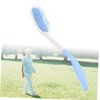 FOMIYES Scalp Massage Hair Comb Long Handle Bend Plastic Comb
