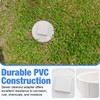 4" PVC Sewer Cleanout Adapter with Plug and Tape Durable