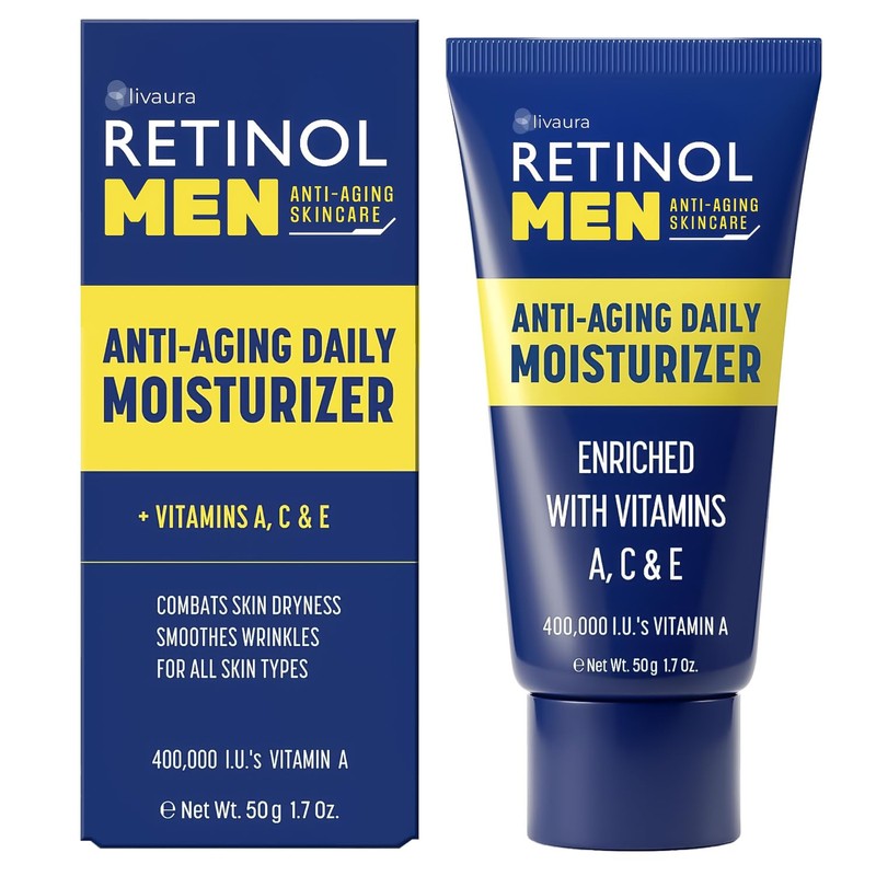 Retinol Daily Moisturizer for Men, 1.7 Fluid Ounce