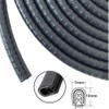 Edge Trim Black Small, Flexible PVC Edge Protector,Rubber U Channel
