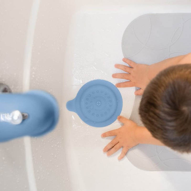 Ubbi Bathtub Drain Cover, Silicone Drain Stopper with Suction, Baby