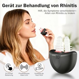 Rotlicht für Gezielte Nasenpflege,Naseninstrument mit rotem Licht, rotes Licht, fördert die Atmung der Nase