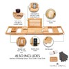 Temple Spring Wooden Bathtub Tray, Bamboo Bathroom Accessories, Bath Tray