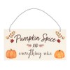Something Different Pumpkin Spice Hanging Sign (One Size) (Brown/Orange)