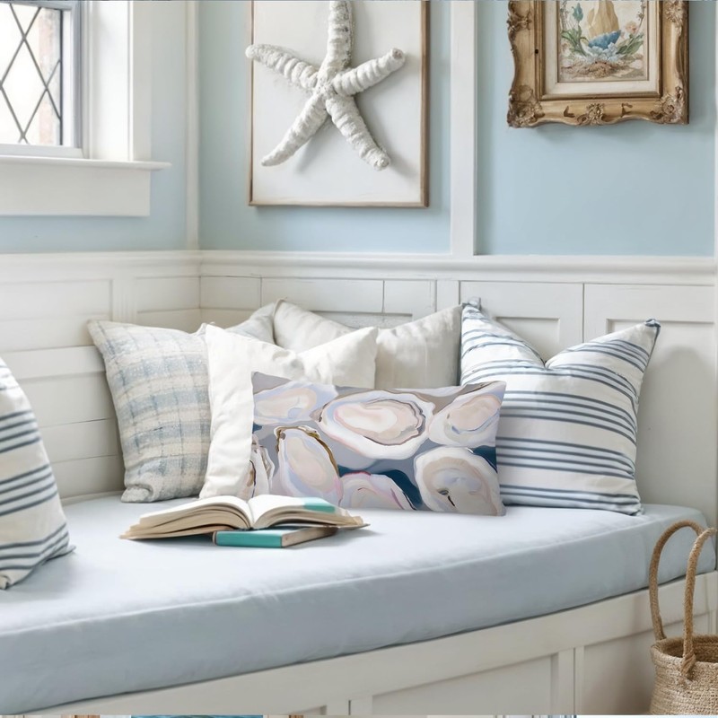 XYDEG Coastal Beach Room Decor 12x20 Pillow Cover, Ocean Coastal
