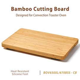 Cutting board Compatible with Breville BOV650XL/BOV670BSS Compact Smart Oven, Accessories for Countertop Toaster Oven, With Heat Resistant Silicone Feet, Creates Storage Space, Protects Cabinets