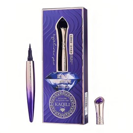 Aopoka Ultra Fine Eyeliner, Sapphire Thin Eyeliner Pen, Easy to Control, Liquid Eyeliner, Waterproof, Fade Resistant, Moisture Proof, High Color, Easy to Stretch, Liquid Eyeliner, Felt Pen, Waterproof