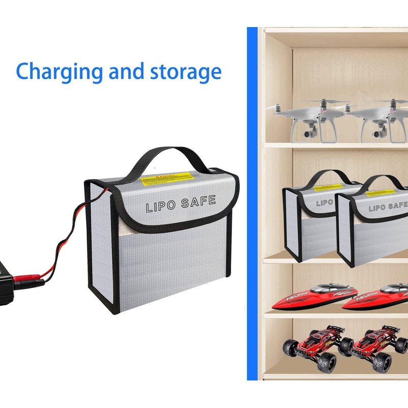 IANDAIROK 2PCS 185 * 75 * 150mm Lipo Battery Safe