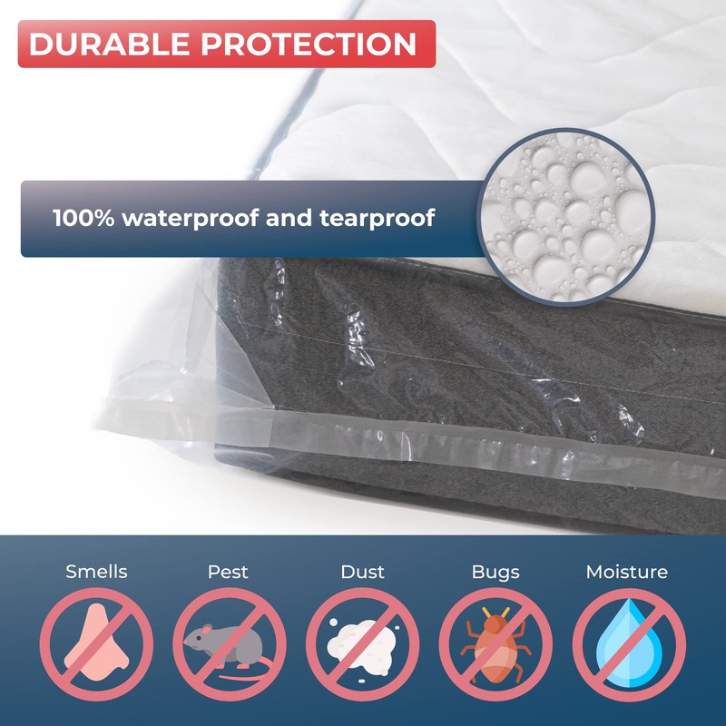 WRAPPYBAG – Protective Plastic Mattress Case/Mattress Bag — Single Size