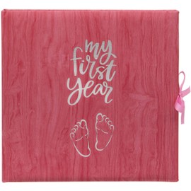 Baby's My First Year Record Log Book to Commemorate Birth Through Their First Year on Earth - Pink