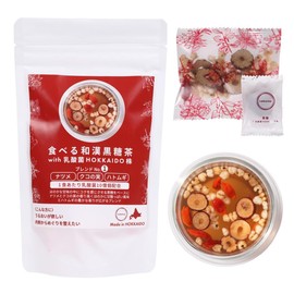 Labatee ラバティー 食べる和漢黒糖茶 乳酸菌入 漢方茶 薬膳茶 健康茶 黒豆茶 フルーツティー はとむぎ茶 薬膳 ナツメ クコの実 ハトムギ 無添加 ギフト プレゼント 乳酸菌 HOKKAIDO株 3食