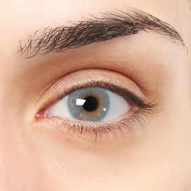 Zafiro VIP blaue Kontaktlinsen super natürliche Design I Jahreslinsen farbig ohne Stärke (2 Linsen) + Kontaktlinsenbehälter, Pinzette und Einsetzer mit weichem Silikon