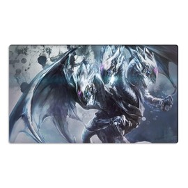 Mlikemat New Playmat Duel Monsters CCG TCG OCG Blue-Eyes Ultimate Dragon Card Game Mat No Zones + Free Bag (ZD014-107-K)