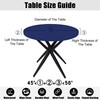 Smiry Round Picnic Tablecloth, Waterproof Elastic Fitted Table Covers for