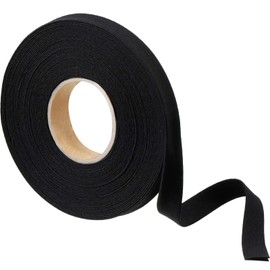 1/2 Inch Double Fold Bias Tape Bias Binding Tape Wide Fold Cotton Tape for Sewing Seaming Hemming Piping Quilting Projects (Black,10 Yards)