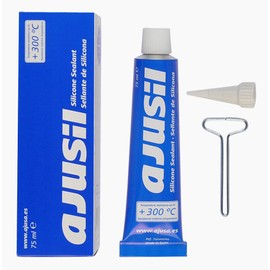 Ajusa 75000200 Ajusil Silicone Gasket Maker and Sealant for Water Pumps, Oil Pans, Timing and Valve Covers, and More - Oil, Gas, Water, Antifreeze, and Grease Resistant; -76F to +572F Temp Range