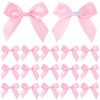 Mxxipp 15pcs Mini Gift Wrap Bows, Self-Adhesive Small Satin Ribbon