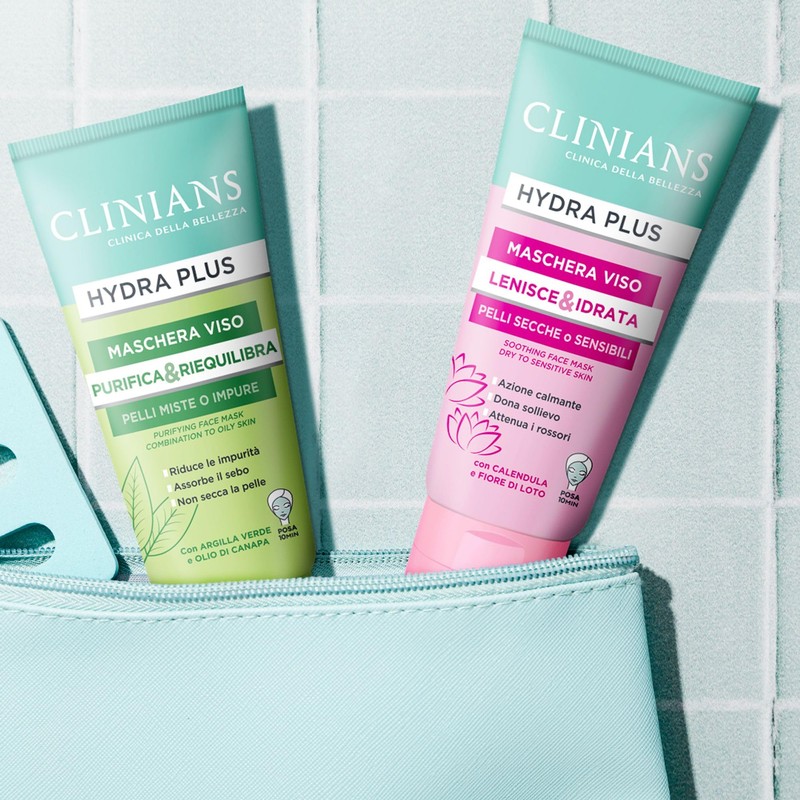 CLINIANS Hydra Plus Purifying Face Mask, Dermatologically Tested, Made in