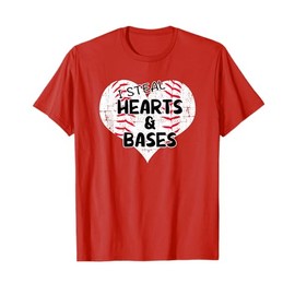 Valentines Day Baseball Heart T-Shirt