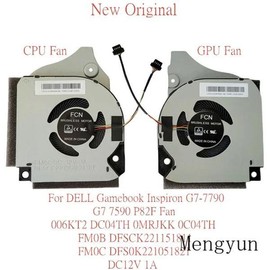Dell 델 piron 노트북 냉각 FAN G7-7790 7590P82F 006KT2 DC04TH FM0B DFSCK221151811 FM0C DFS0K221051821 DC12 [[2]GPU Fan] DEL piron Laptop Cooling FAN G7-7790 7590P82F 006KT2 DC04TH FM0B DFSCK221151811 FM0C DFS0K221051821 DC12 [[2]GPU Fan]