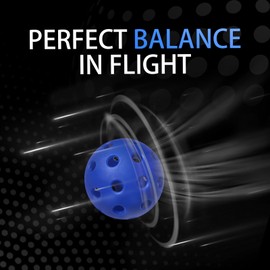 Fizzazzle Outdoor Pickleball Balls 40 Holes - 12 Pack Red White and Blue USAPA Standard Pickleballs - 4th of July Pickleball Accessories Set - High Bounce True Flight Independence Day Pickleball