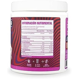 MUNCHIES LAB  CREATINA 300G  60 SERVICIOS  SABOR NATURAL