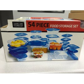 Think Tank Technology, 54 Pc (27 Containers) Food Storage Set, BPA Free