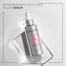 Kérastase Première, Repairing Anti-Hair Breakage and Anti-Frizz Serum for Damaged Hair, with Peptides and Glycine, Sérum Filler Fondamental Hair Serum, 90 ml