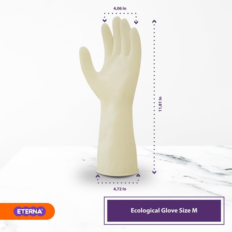 ETERNA Ecological Gloves, Gloves for Kitchen and Household Cleaning, Excelent