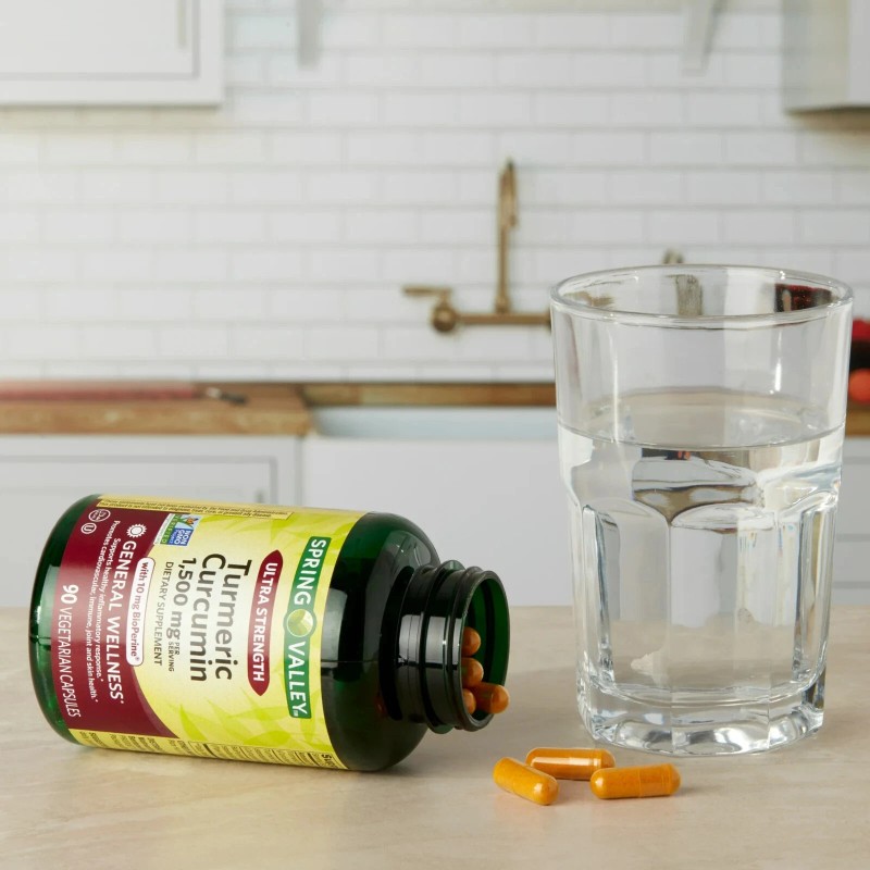 Spring Valley Ultra Strength Turmeric Curcumin Dietary Supplement 1,500 mg