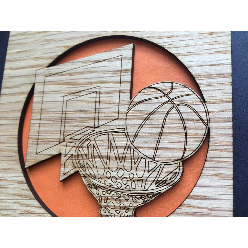 Basketball Picture Frame - 5x7 Frame Holds 3x4 Photo