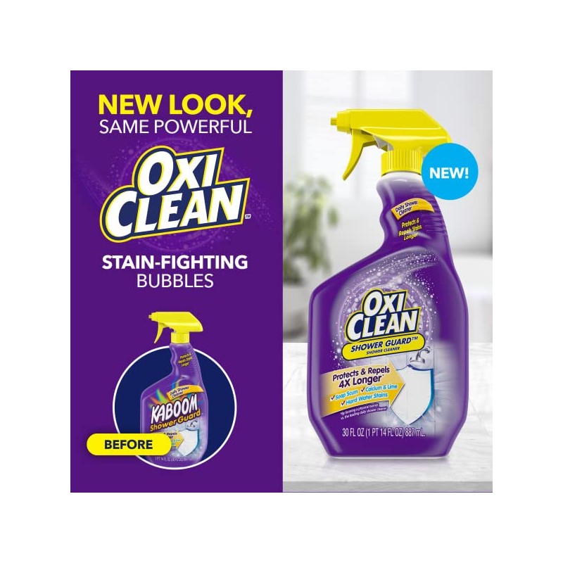 OxiClean Shower Guard Daily Shower Cleaner Spray, 30 fl oz
