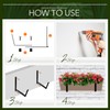 Layhit 10 Pcs Adjustable Planter Box Brackets Universal Heavy Duty