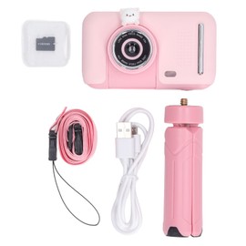 Kids Camera HD 2.4in Screen 40MP Photo 1080P Video Camera Toy for Playing Photography Pink 32G Memory Card
