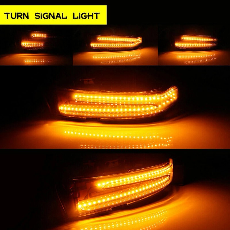 dreamrefit 2PCS Sequential LED Side Mirror Lamp Turn Signal Light